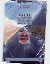Postcard Back of a Tanker Truck for Van Leer Chocolate Corp
