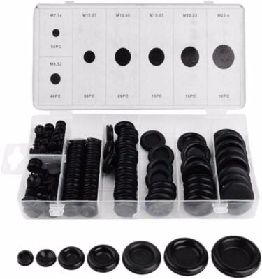 170 Stck. Gummitülle Firewall Loch Stecker Set Auto Elektrik Draht Dichtungssatz für