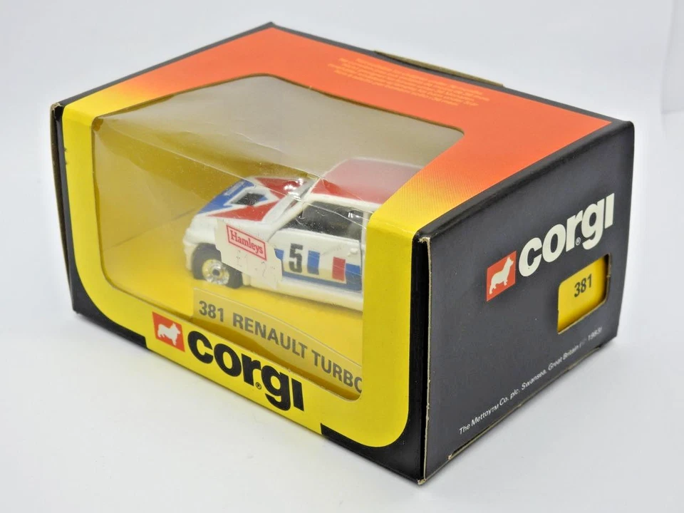 Corgi No.381 Mint Boxed 1983 Elf Renault Turbo Rally Car In Original Plinth Box - Immagine 4 di 4