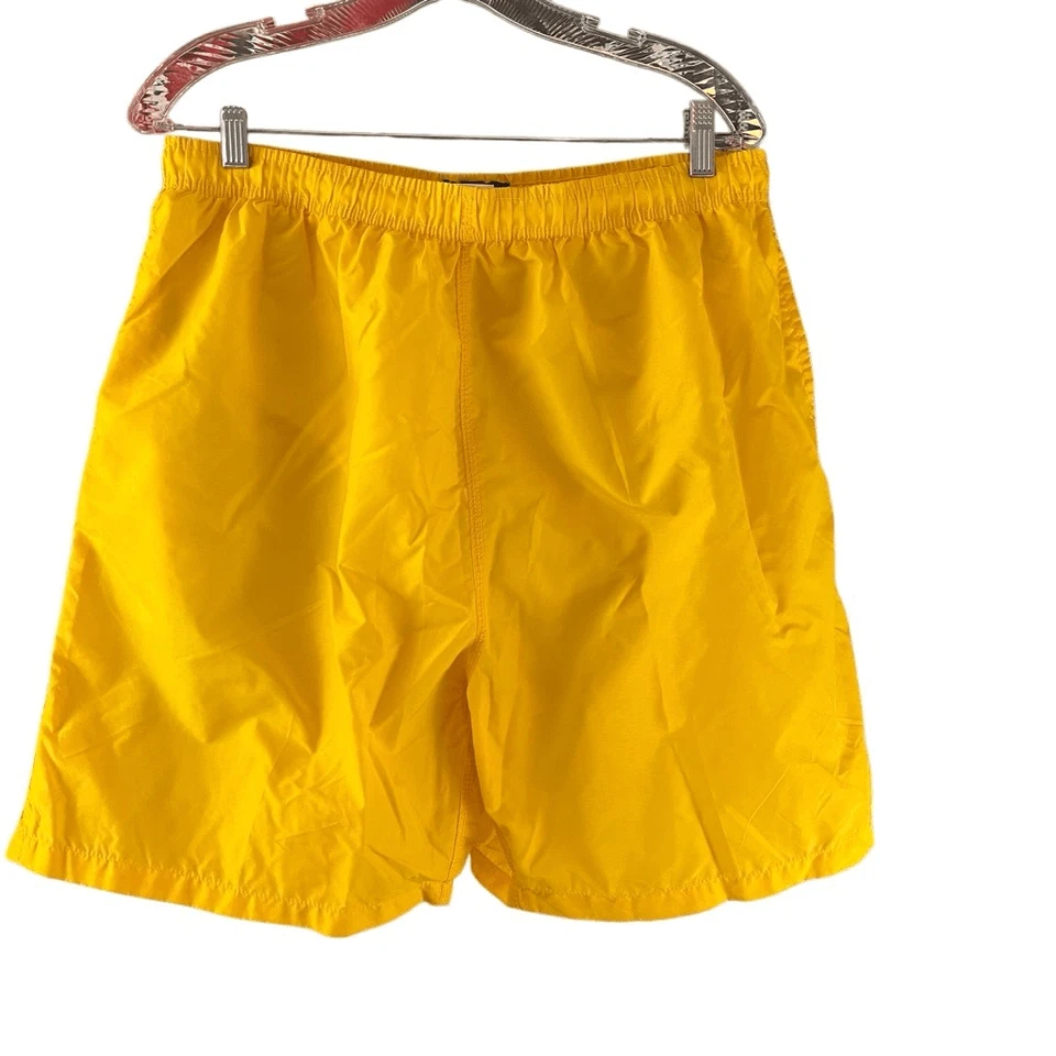 Bañador Laguna Amarillo De Colección Azul Spellout Cordón Forrado Pantalones Cortos Hombres Talla X Foto 2 de 4