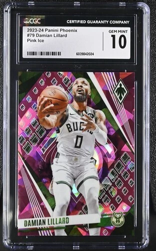 🔥2023 PHOENIX DAMIAN LILLARD #79 16/25 INSERT CGC 10 GEM MINT