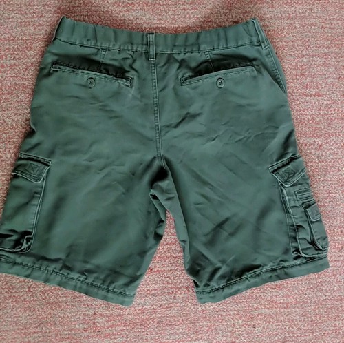 Boy Scouts of America Shorts Youth 16 Green Waist 30" Cargo Uniform Elastic. - Picture 3 of 7