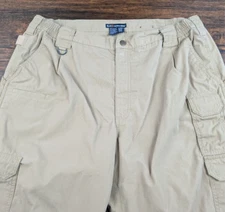 5.11 TACTICAL Pants Mens 40 Beige Canvas Cargo Taclite Pro Double Knee 74273