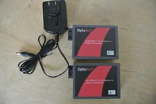 LOT OF 2 ANTAIRA OPTOLINX FCU-100SC FAST ETHERNET TO FIBER MEDIA CONVERTER SC 