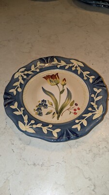 Flora Blossom Plate.Porcelain 8 7/8'' Pamela Gladding Tulips Never Used