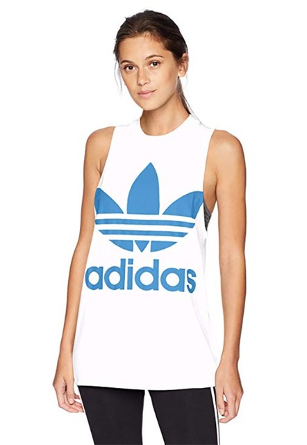 adidas trefoil tank top womens