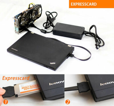 V8.0 EXP GDC Most Laptop External Independent Video Card Dock PCI-E Expresscard