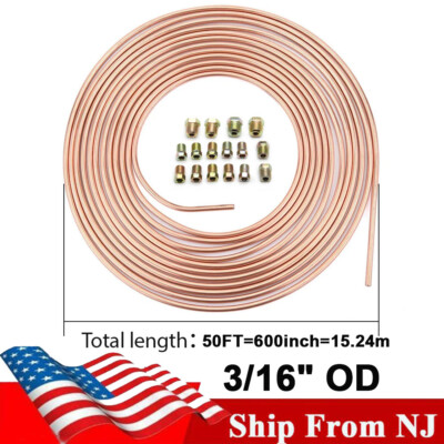 Copper Nickel Fuel Line The Stop Shop 3/16 Copper Nickel Brake Line Tubing 50 Ft Roll For Automotive C 863824 - Foto 7