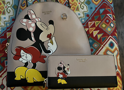 Kate Spade Minnie Mouse backpack and matching wallet | eBay