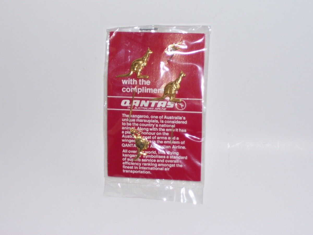 きゃんがるー Quants Australia Airline Kangaroo Pin Set Souvenir Gifts | eBay