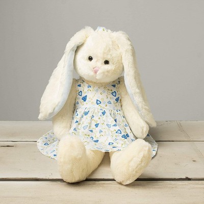 Beverly Hills Teddy Bear Company - Bradford Easter Bunny Rabbit With Blue Flower | eBay