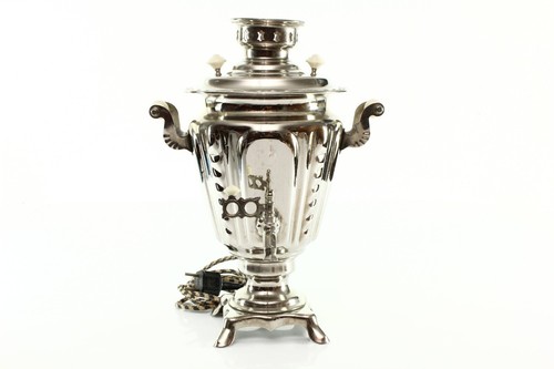 Samovar soviético ruso vintage URSS funcionando - Imagen 2 de 8
