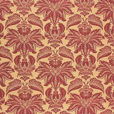Lee Jofa Villa Lamte Damask France Cotton Garnet Uphol Drapery Fabric MSRP $196y