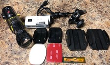 SONY HDR-AZ1 ACTION CAMERA HD HELMET CAMERA WITH GOPRO MOUNT ADAPTER 1 YEAR WAR