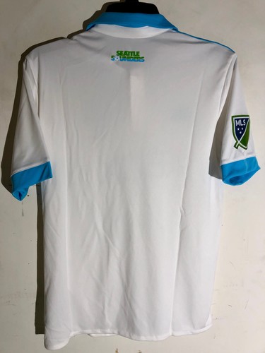 Adidas Youth MLS Jersey Seattle Sounders Team White Alt sz XL - Picture 2 of 2