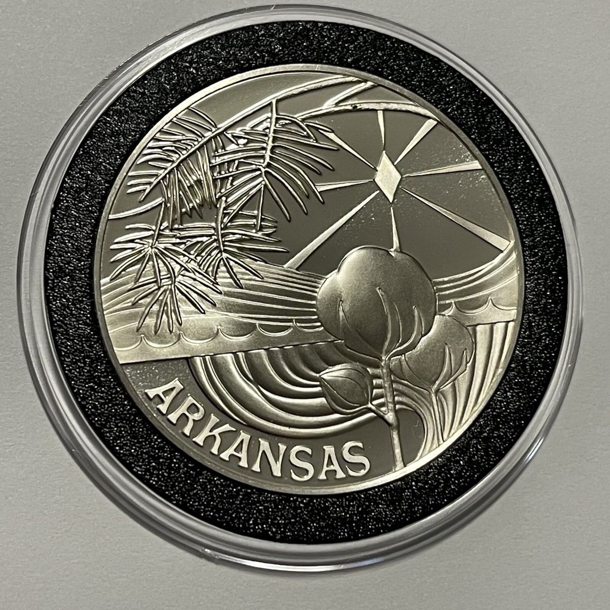 Arkansas State Proof Coin 32.7 Grams Sterling 92.5% Silver Rare