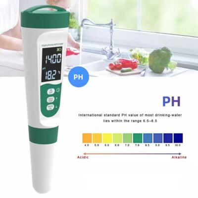 5 In 1 Water Quality Tester TDS Meter Tester PH/TDS/Salt/Temp For Drinking Water