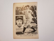 George Snuffy Stirnweiss 1945 Sporting News AL Batting Leader Sheet