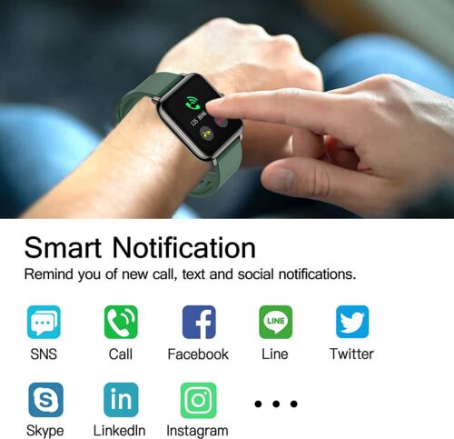 Smartwatch con monitor pressione sanguigna frequenza cardiaca per Samsung Galaxy A14 5G - Foto 20 di 38