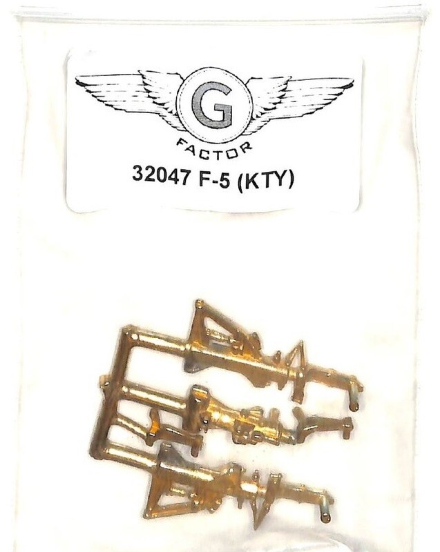 G-Factor 1/32 F-5 Tiger II Brass Landing Gear for Kitty Hawk 32047 x