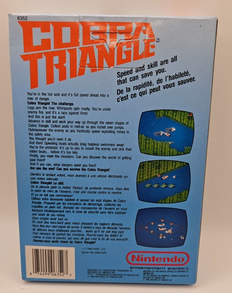 NES - 1989 - Cobra Triangle - Factory Sealed - REV-A (North American Edition) - Image 4 of 4