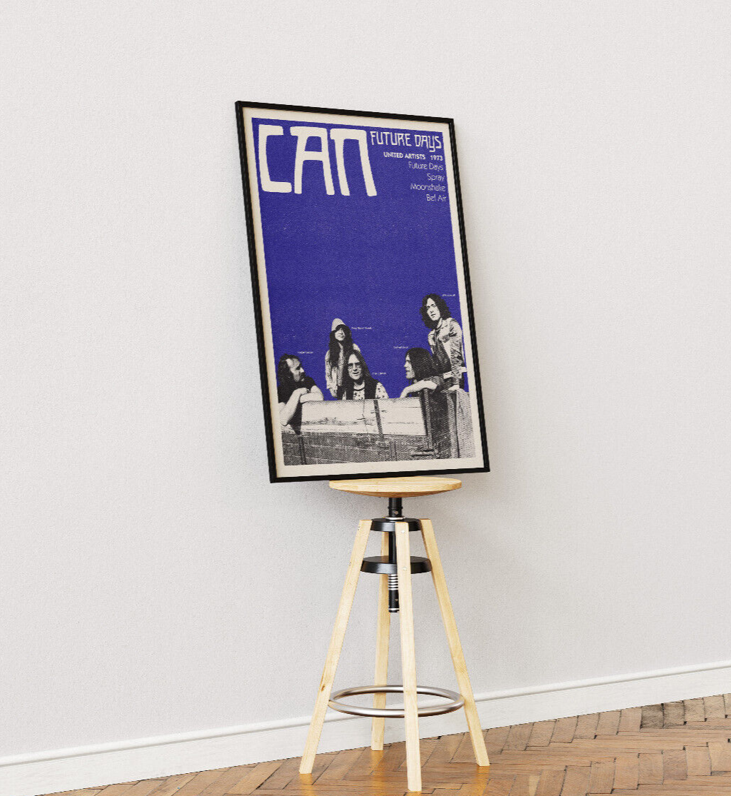 Can Future Days Poster - Retro 70s Krautrock Psychedelic Rock