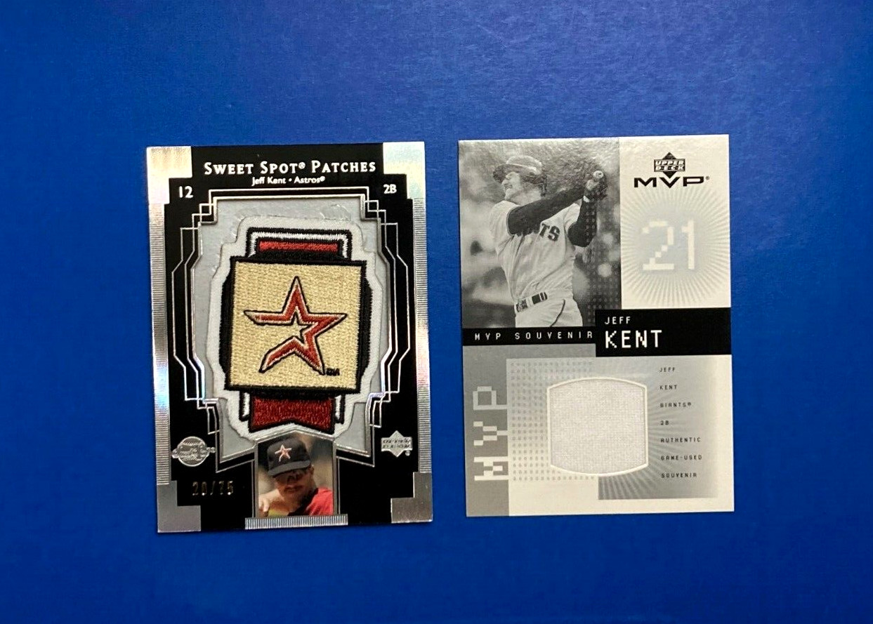 Jeff Kent Astros 2003 Upper Deck Sweet Spot Patches /75-W/MVP-Patch