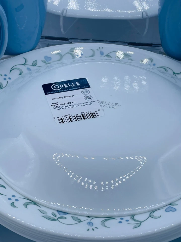 Juego de vajilla Corelle Country Cottage 25 piezas con platos de almuerzo platos tazas servir 4 Foto 3 de 4