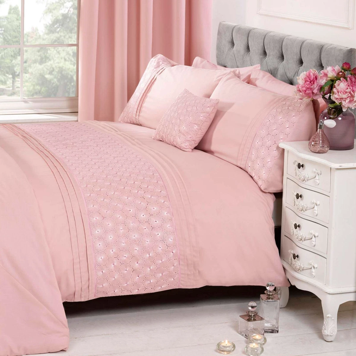 Pink double 2024 duvet cover