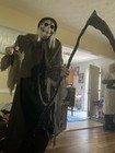 Seasonal Visions Decrepit Reaper with box Retired Halloween animatronic — photo 10