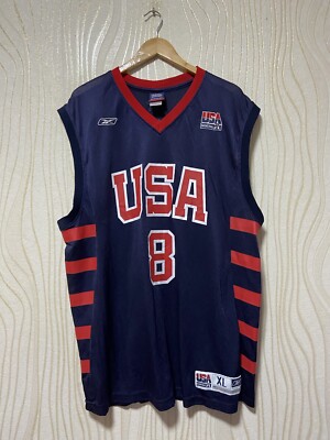 USA BASKETBALL TEAM SHIRT JERSEY REEBOK sz XL MEN #8 KOBE USA BASKETBALL TEAM SHIRT JERSEY REEBOK sz XL MEN #8 KOBE