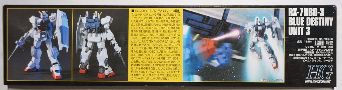 HGUC 1/144 Blue Destiny Gundam Unit 3 – Bandai Model Kit (Japan Import)