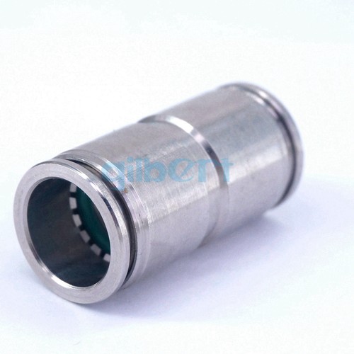 Fit Tube OD 4/6/8/10/12/14/16mm 304 Stainless Pneumatic Straight Pushfit Fitting - Picture 22 of 24
