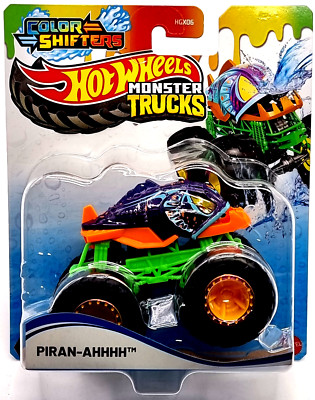 Monster Trucks HGX06 Hot Wheels Color Shifters Car  JDV93 Piran-AHHHH