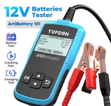 AB101 TOPDON Battery Tester 12V Digital Analyzer Battery Starter Tester Cranking