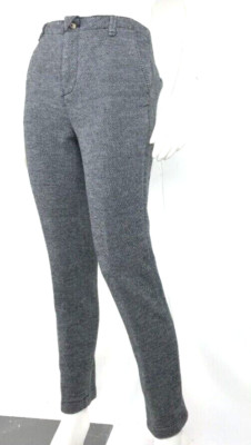 Anthropologie Cartonnier Womens Pants Size 28 Wool Tweed Button Fly High Rise