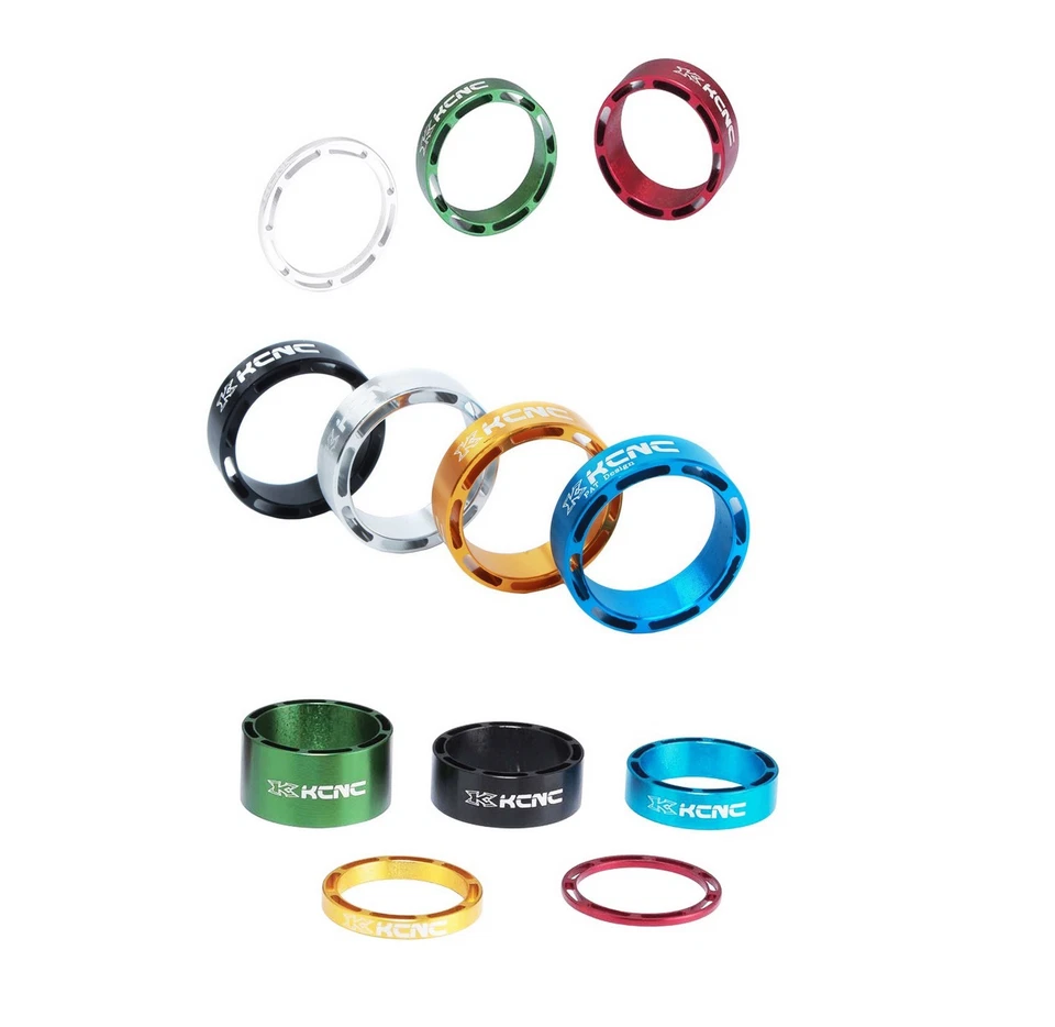 KCNC Hollow Road MTB Bicycle Bike Headset Spacer 1-1/8" 1pc in 10/20mm Height Foto 2 de 4