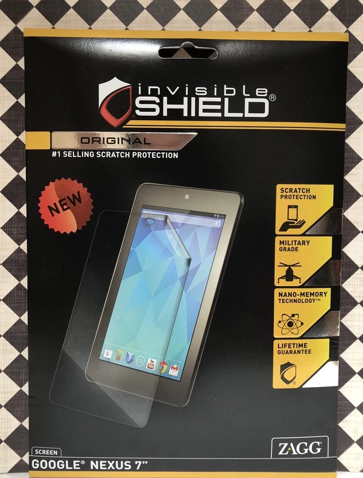 ZAGG Invisible Shield Screen & Scratch Protector ~ Samsung Galaxy Nexus 7” ~ NEW - Image 3 of 4