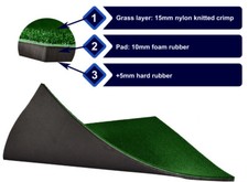 STANDARD FIBRE DRIVING RANGE GOLF MAT 150CM X 150CM HITTING MAT SYNTHETIC TURF