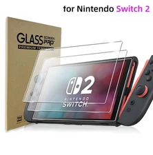 Tempered Glass Screen Protector Compatible with Nintendo Switch 2 AntiScratch HD