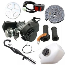 Full set 2 stroke 49cc Engine Motor kit For Mini Pocket Dirt Bike ATV Scooter