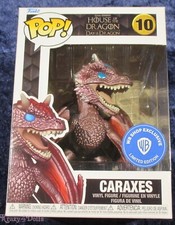 Funko Pop Limited Edition Exclusive House Of The Dragon 10 Caraxes Metallic