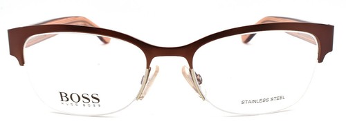 BOSS by Hugo Boss 0718 IIT Women's Eyeglasses Frames 51-17-140 Red Brown / Pink - Picture 2 of 3