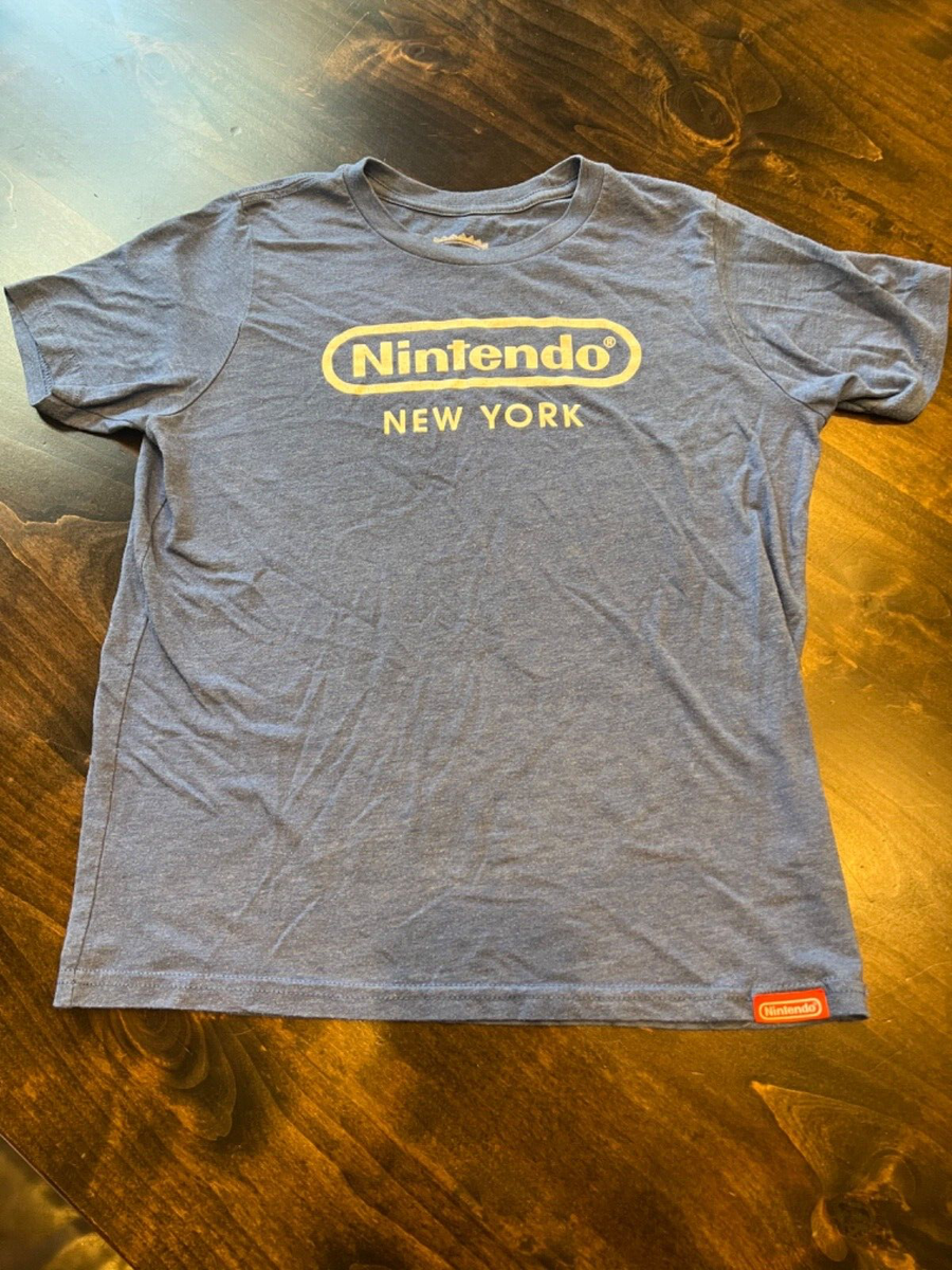 Nintendo New York Blue Nintendo Logo New York Official T Shirt