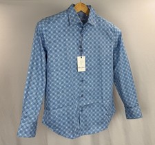 Robert Graham Button-Up Shirt Mens Small Multicolor Modern Art Flip Cuff LS NWT