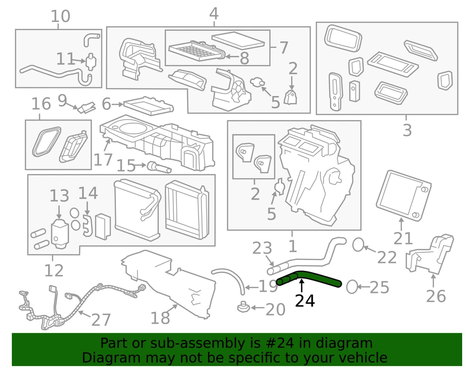 Manguera de entrada de calentador GM 20765678 genuina Foto 2 de 4