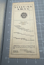 Chicago, South Bend & Northern Indiana Railway Timetable July 9, 1911