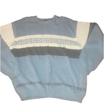 IZOD Mens Sweater Blue Sz XL Casual Cotton