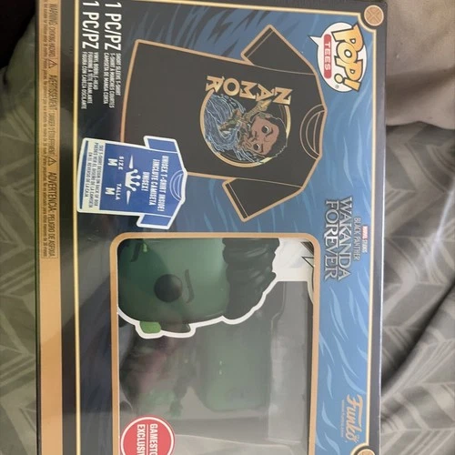 NEW - Funko Pop! Tee - Black Panther Wakanda Forever NAMOR w T-shirt Size MEDIUM