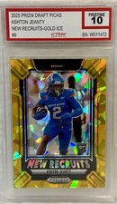Ashton Jeanty (Raiders) 2025 Prizm Draft Picks New Recruits Gold Ice Pristine 10